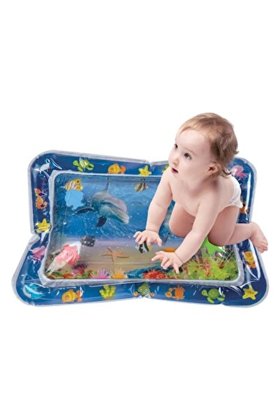 Jumbo Saltea de activități pentru bebeluși cu apă și 5 animale marine plutito...