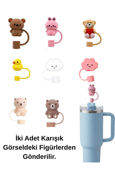 Stanley Pipetli Termos Aksesuarı Pipet Başlığı 2 Adet İlk Görseldeki Figürler...