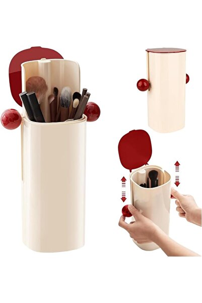 Arabest Makeup Brush Organizer, Makeup Brush Holder with Cover, Automatic Lif...