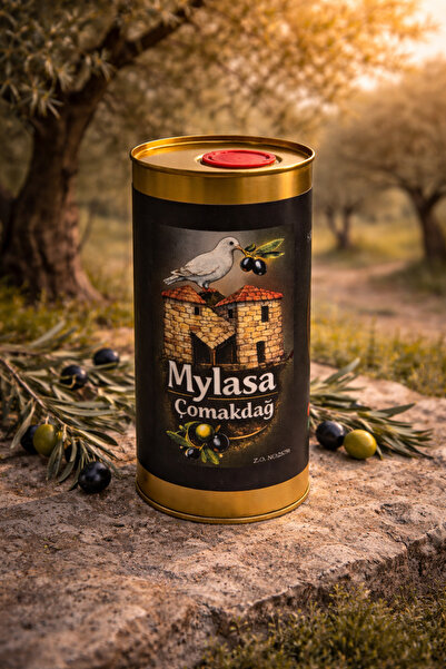 Milas Zeytinyağı Mylasa Çomakdağ Soğuk Sıkım Doğal Sızma Zeytinyağı 1 Lt