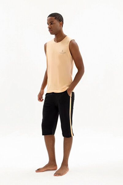 KLY 100% Cotton New Season Summer Men's Sleeveless Capri Suit