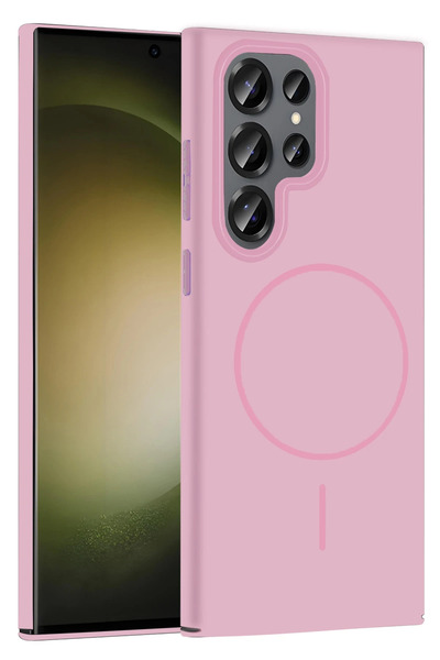 Joko ZENGEMTX Galaxy S23 Ultra Broş Magsafe Kapak (114135) - Pembe