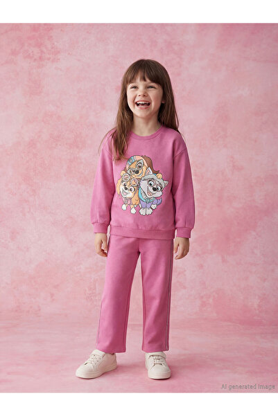 LC Waikiki Paw Patrol Printed Girls' Tracksuit Set