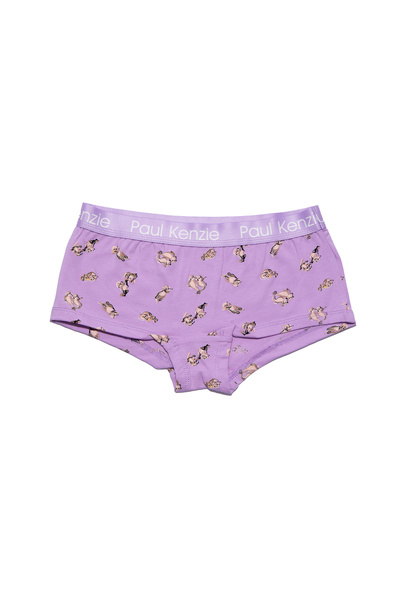 Paul Kenzie Chiloți Boyshort cu model pentru femei - Otter