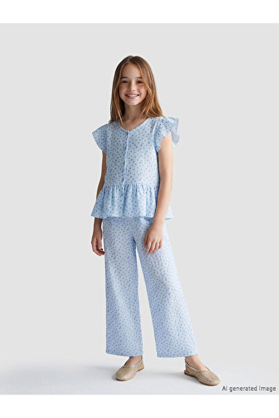 LC Waikiki Quality Pieces from Çelebi Store: Floral Girl's Muslin Pants with ...