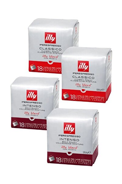 illy Caffè 36 Classic Coffee Capsules + 36 Intenso Coffee Capsules
