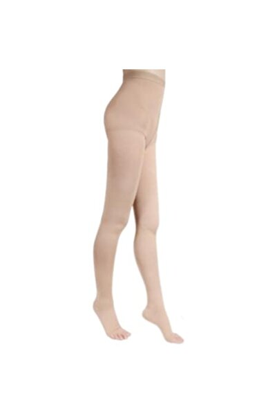 Pressio Medical Compression Socks Without Toes, AM, Compression 15-21, XL, Beige