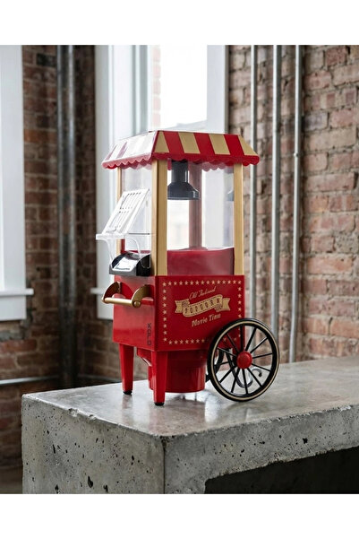 shopwave Nostaljik Tasarımlı Yağsız Mısır Patlatma Makinesi