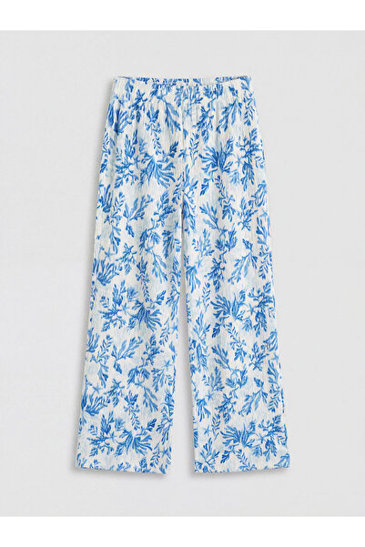 LC Waikiki Esvab • Modern & Stylish Girls' Embroidered Wide-Leg Pants