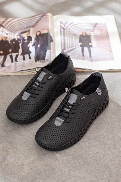 Adım Adım Women's Genuine Leather Extra Comfortable Orthopedic Shoes