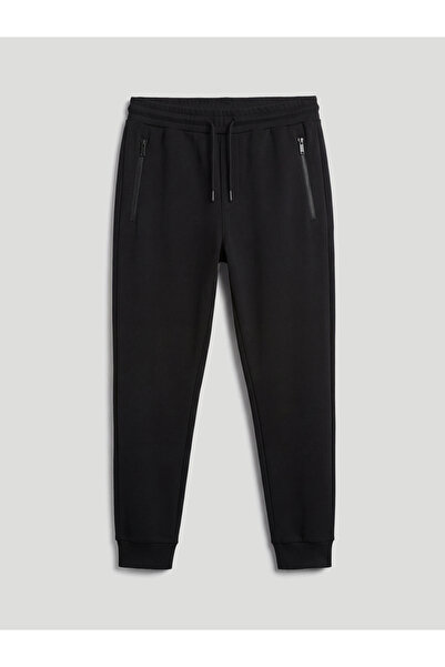 LC Waikiki Black Standard Size Men's Sweatpants