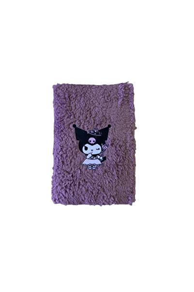 Mr.Notebook Kuromi Peluş Kapaklı Sanrio Karakterli - Hediyelik Yumuşak Defter