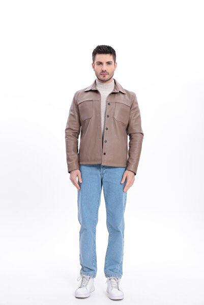 Metins Leather Erkek Fit Kesim Hakiki Deri Mont 1085Rutra