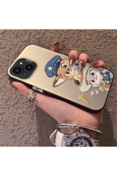 ARTISHELL iPhone 13/14 Uyumlu Çizgi Film Tavşanlı Yüksek Kaliteli Tam Korumal...