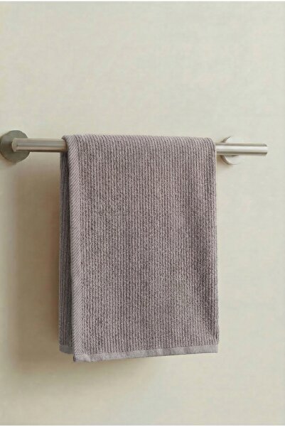 Anılsan Stria Gray Hand Towel - 60X100Cm, 250Gr, 100% Cotton