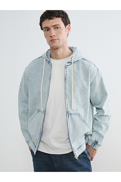 LC Waikiki معطف جينز رجالي مريح من إنديجو