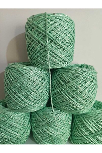 İPEK YÜN İPLİK DÜNYASI Κοτόν (Βαμβακερό) Νήμα Πλεξούδας Μπούργκλου (Πράσινο Ν...