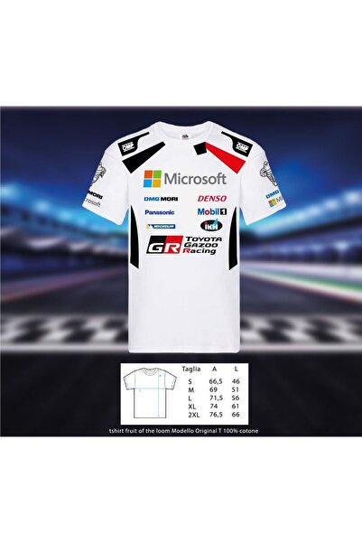 GILDAN 100% cotton printed t-shirt dtf Toyota Gazoo racing wrc Sébastien Ogie...