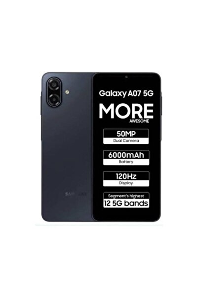 Samsung Galaxy A07 5G Siyah (Black) 128 GB (2 Yıl Türkiye Garantili)