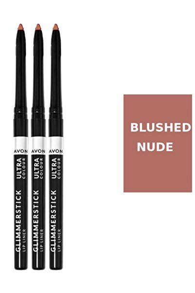 AVON Set 3x Contur de buze Glimmerstick, Blushed Nude