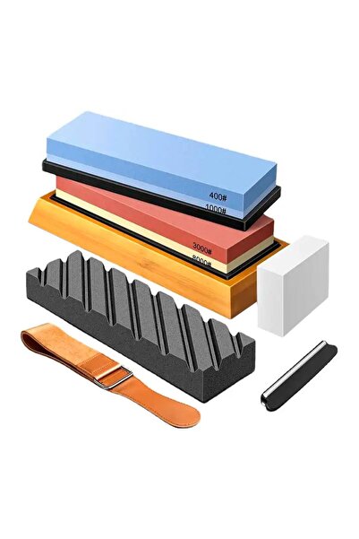 hocho HOCHO professional wooden sharpener, set of 5 stones 400/1000, 3000/800...