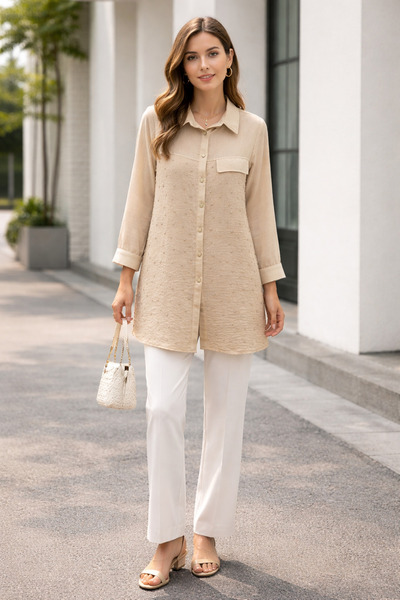 FUAT GÜRSEN Туника с мъниста