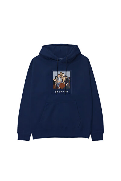 The Lucid Lab Friends Silhouette Hoodie - Navy Blue