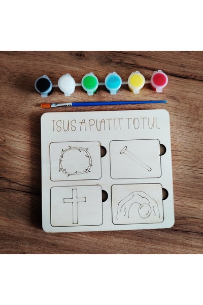 OEM Wooden puzzle "Easter Story", 15x16.5cm