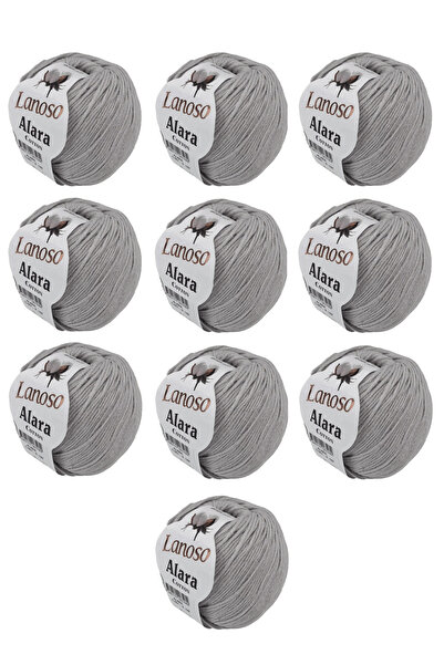 Lanoso Alara Cotton Yarn Pachet de 10 bucăți 50 gr 140 m Bumbac și Acrilic (9...