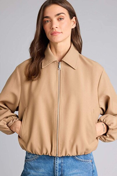 DeFacto Standard Fit Suede Coat H2081Ax26Sp