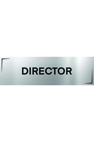 MEDIA NATION Engraved Directory Plate, 20x6 cm, silver