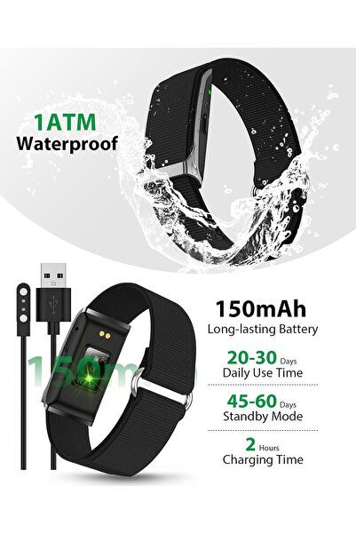 RAMTEKINT Smart Bracelet, Wearable Activity & Fitness Tracker Band