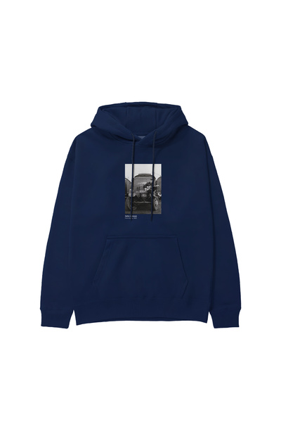 The Lucid Lab John Lennon Hamburg 1985 Hoodie - Navy Blue