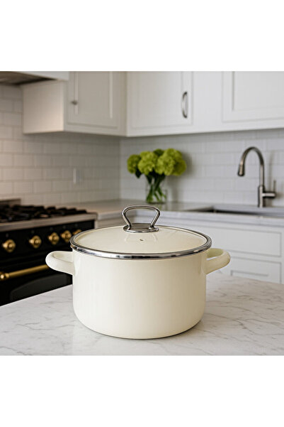 Karçiçeği Home 22 cm Enamel Yogurt Pot - Yogurt Fermentation Pot