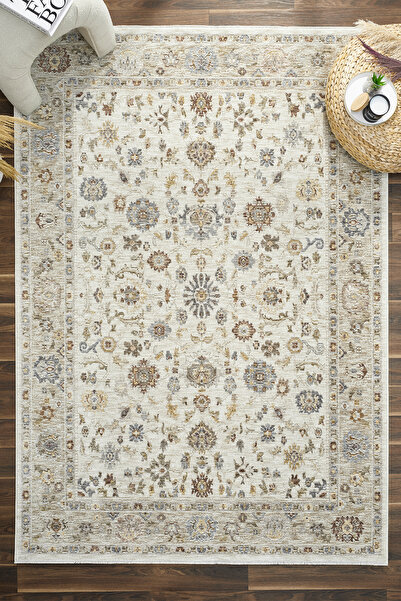 venucci home & living Frezia Floral Bambu Polyester Oturma Odası Salon Mutfak...