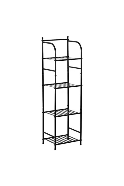 ELITECOMMERCEMARKET Metal Shelf with 4 Shelves 33.5x27.5x116cm
