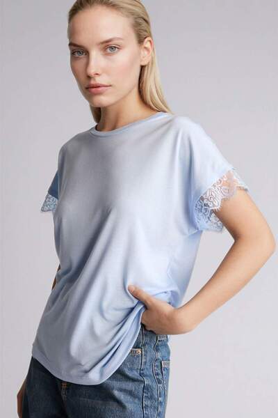 DeFacto Тениска с кръгло деколте и къс ръкав H0576AX26SP