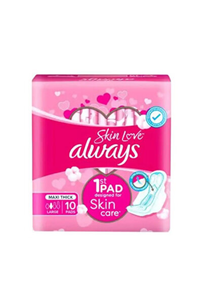 Always Skin Love Maxi Thick Large Sanitary Pads For Skin Care- 10 Pads