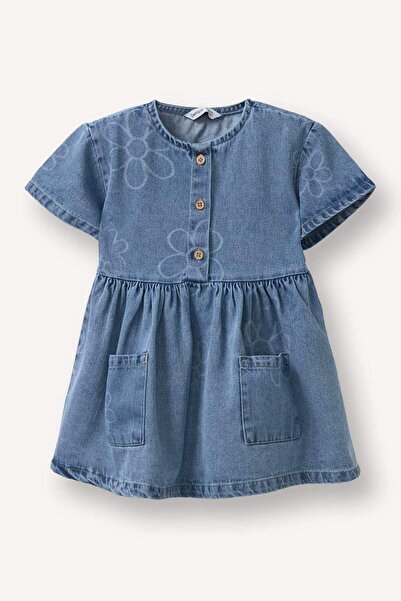 DeFacto Cotton Dress Baby Girl H4075A526Sm