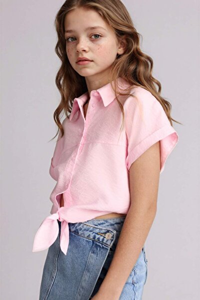 DeFacto Cămașă cu mânecă scurtă, croială normală, pentru fete H1519A826SM