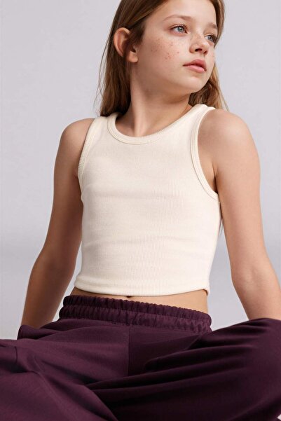 DeFacto Tricou cu gât rotund pentru fete H0065A826SM