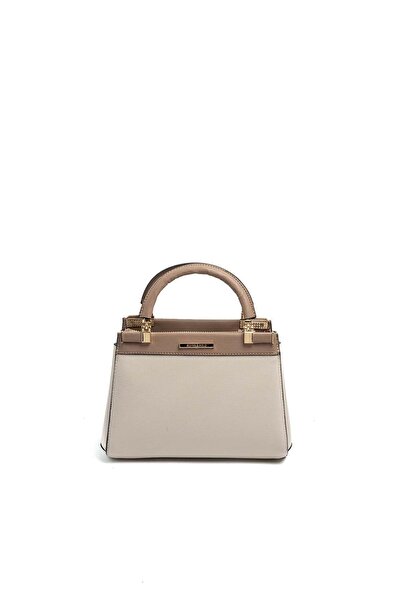 Silver Polo Silver & Polo Sp1193 Women's Handbag Plain Beige-Latte