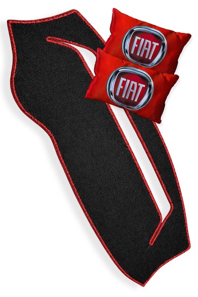 TUSBA MARKET Fiat Fiorino Compatible Red Edge Torpedo Protection Carpet |   D...