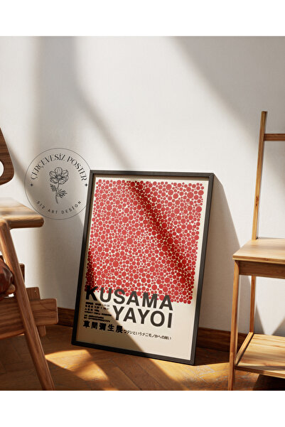 512 STORE Yayoi Kusama Duvar Dekor Çerçevesiz Kuşe Kağıt Poster Ev Modern Est...