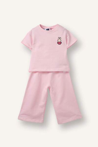 DeFacto Miffy Tişört Alt 2'li Takım Kız Bebek H2760A526SP
