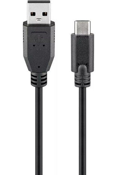 goobay Cablu USB 2.0 tata la USB Type C tata 1.8m 3A negru