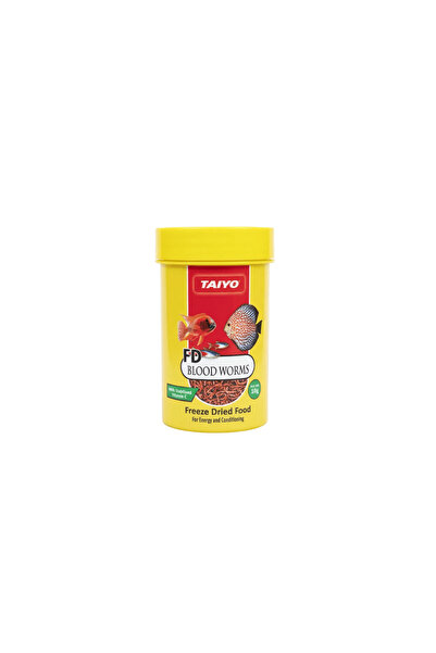TAIYO دودات الدم المجففة بالتجميد لأسماك الزينة 10 جرام