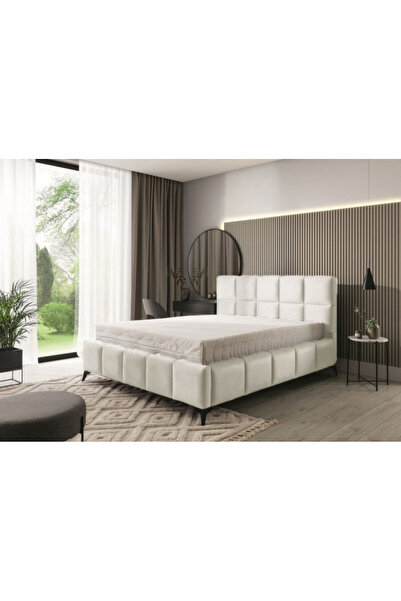 MarketMob Pat Rubik 180x200 cm tapițat cu catifea crem