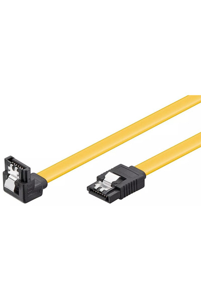 goobay HDD Cable S-ATA3 6Gbit/s 90 Clip SATA L - SATA L 1m