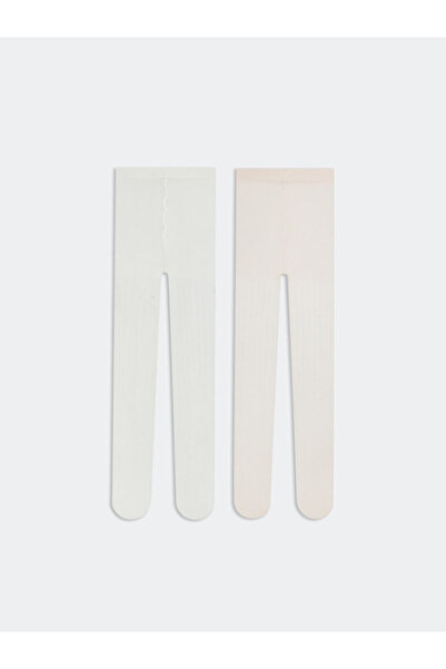 LC Waikiki جوارب طويلة للفتيات الصغيرات من فريزن ستور، عبوة من قطعتين